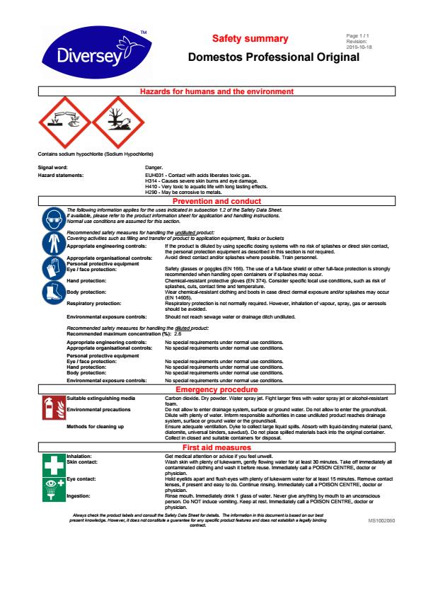 DOMES5LTR COSHH DOMES5LTR COSHH